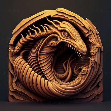 3D model Death Worm game (STL)